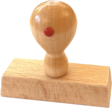 Textplatte f&#252;r Holzstempel 100 mm breit 12 Zeilen