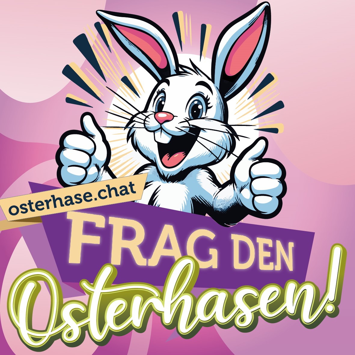 Frag den Osterhasen (Flyer,&#160;10x10&#160;cm)